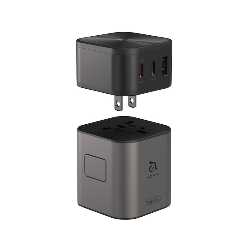 ADAPTADOR DE PARED ADAM ELEMENTS T45 UNIVERSAL TRAVEL 45W