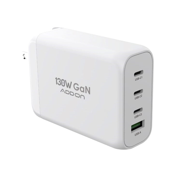 ADAPTADOR ADD ON DE PARED 130W GaN 4 PUERTOS