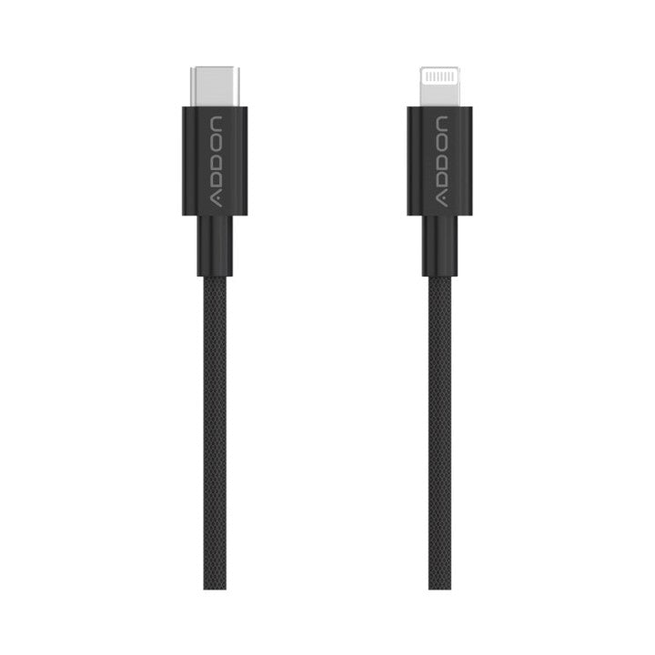 CABLE DE CARGA ADD ON USBC/LIGHTNING 2M - BLACK