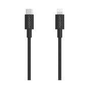 CABLE DE CARGA ADD ON USBC/LIGHTNING 2M - BLACK