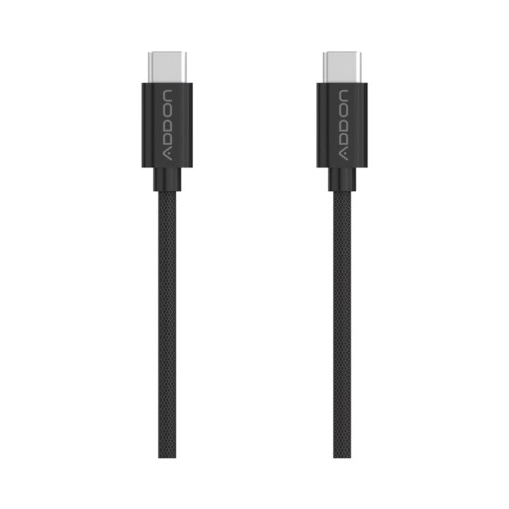 CABLE DE CARGA ADD ON USBC/USBC  2mt - BLACK