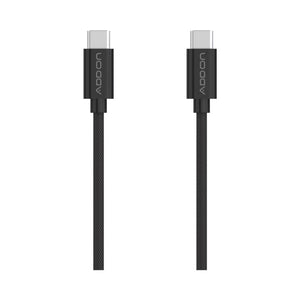 CABLE DE CARGA ADD ON USBC/USBC  2mt - BLACK