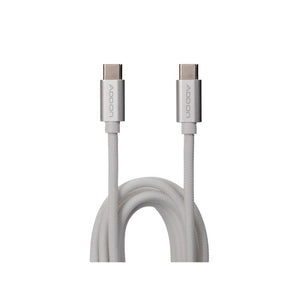 CABLE DE CARGA ADD ON USBC/USBC 2M - WHITE