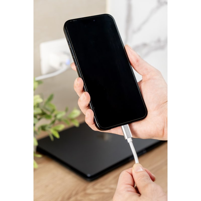 CABLE DE CARGA ADD ON USBC/USBC 2M - WHITE