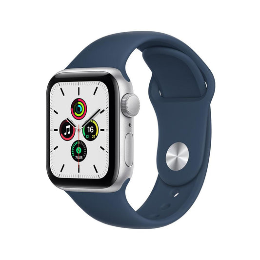 Apple Watch SE (GPS) - Caja de aluminio en plata de 40 mm - Correa deportiva en color abismo - Talla única