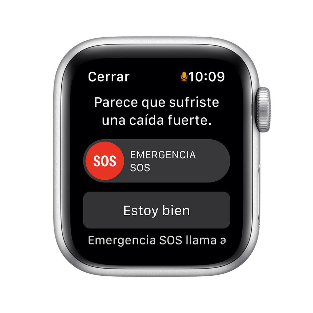 Apple Watch SE (GPS) - Caja de aluminio en plata de 40 mm - Correa deportiva en color abismo - Talla única