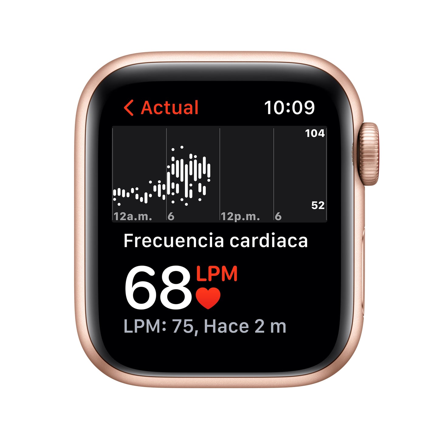 Apple Watch SE (GPS + Cellular) - Caja de aluminio en oro de 44 mm - Correa deportiva blanco estelar - Talla única