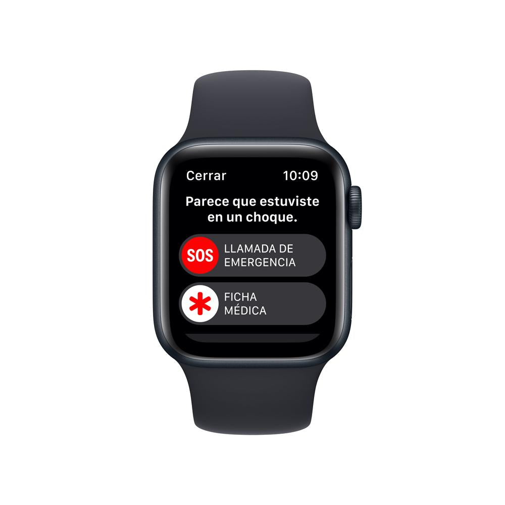 Apple Watch SE (GPS) - Caja de aluminio en color medianoche de 40 mm - Correa deportiva en color medianoche - Talla única