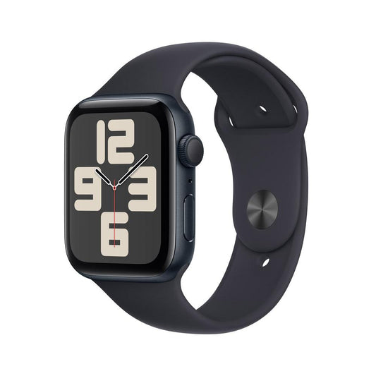 Apple Watch SE GPS • Caja de aluminio color medianoche de 44 mm • Correa deportiva color medianoche - M/L (2023)