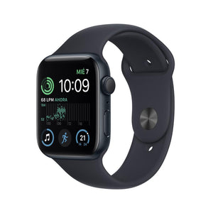Apple Watch SE (GPS) - Caja de aluminio en color medianoche de 44 mm - Correa deportiva en color medianoche - Talla única