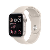 Apple Watch SE (GPS) - Caja de aluminio en blanco estrella de 44 mm - Correa deportiva blanco estrella - Talla única