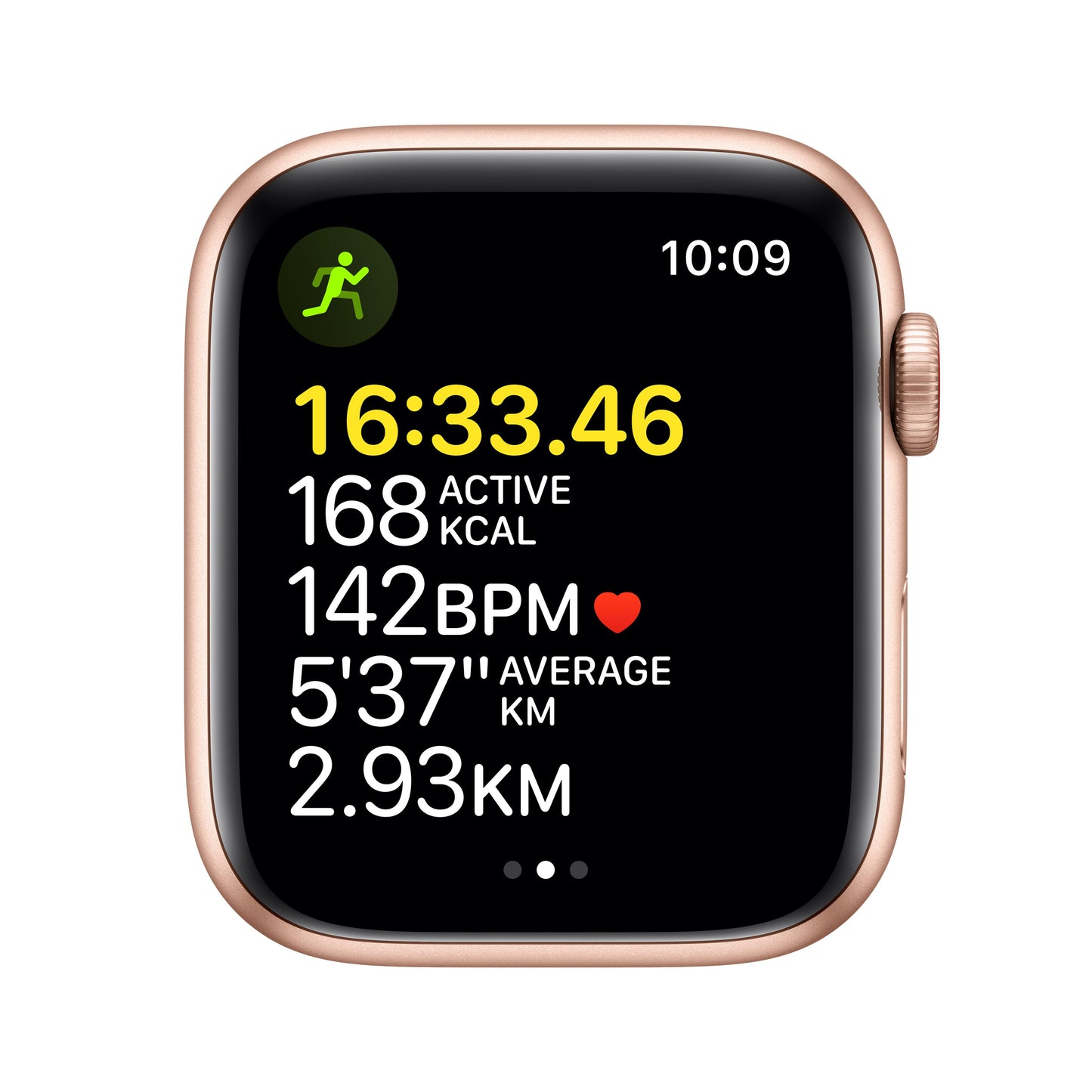 Apple Watch SE (GPS + Cellular) - Caja de aluminio en oro de 44 mm - Correa Loop deportiva en color maíz/blanco