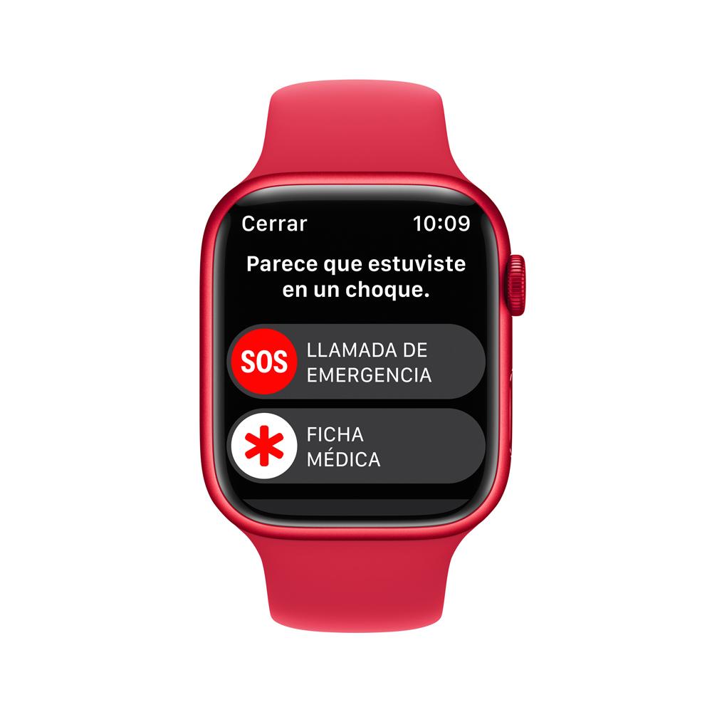 Apple Watch Series 8 (GPS + Cellular) - Caja de aluminio (PRODUCT)RED de 45 mm - Correa deportiva (PRODUCT)RED - Talla única