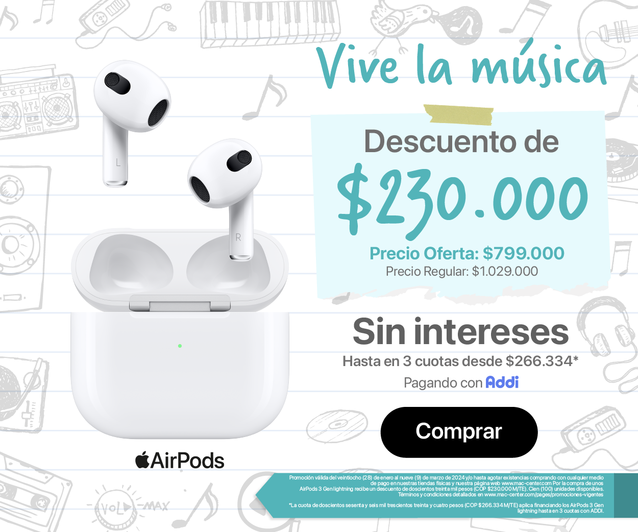 AirPods Beats Speakers y m s en Mac Center Colombia