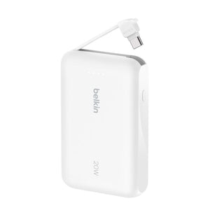 BATERIA BELKIN 20W BOOSTCHARGE 10000 mAh CABLE USB-C WHITE
