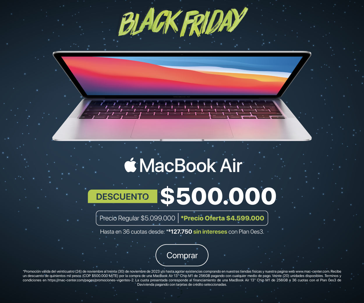 Ofertas exclusivas Black Friday 2023 | Mac Center Colombia