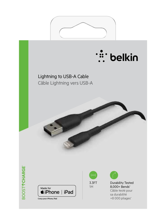 Belkin Adaptador de corriente USB-C + Cable USB-C a Lightning 1m
