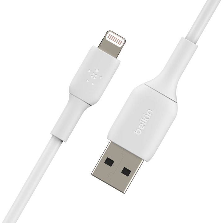 Cable Belkin USB-A a Lightning - 3M - Mixit - Blanco