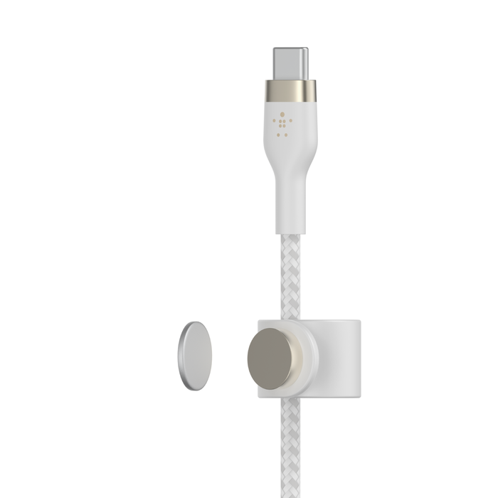 Cable Belkin USB-C a Lightning - 3M - Pro Flex - Blanco