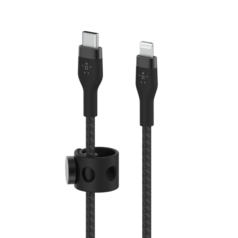 Cable Belkin USB-C a Lightning - 2M - Pro Flex - Negro