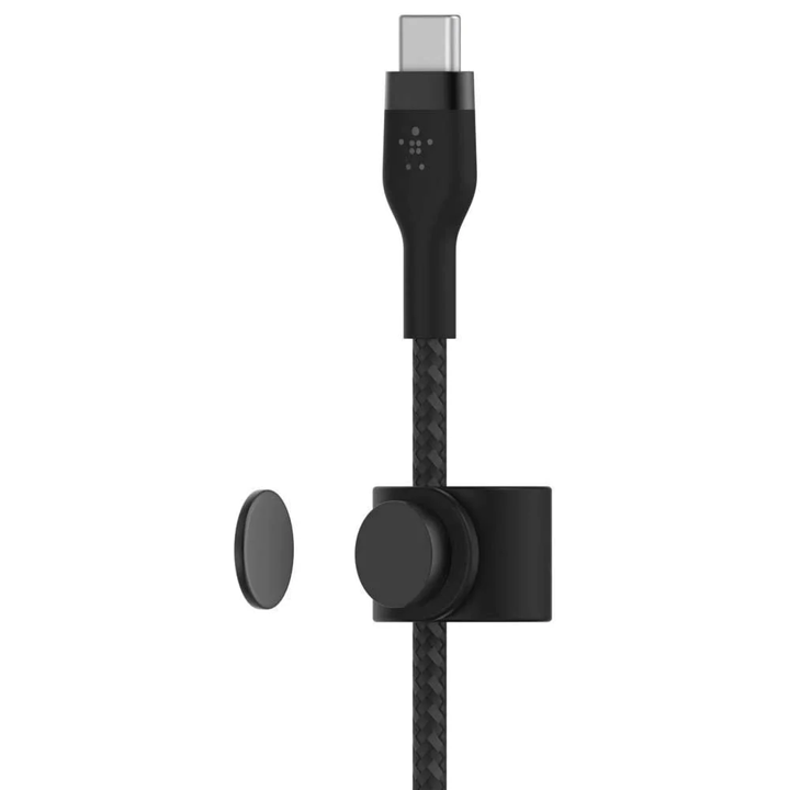 Cable Belkin Pro Flex USB-C a USB-C con correa 3m - Negro