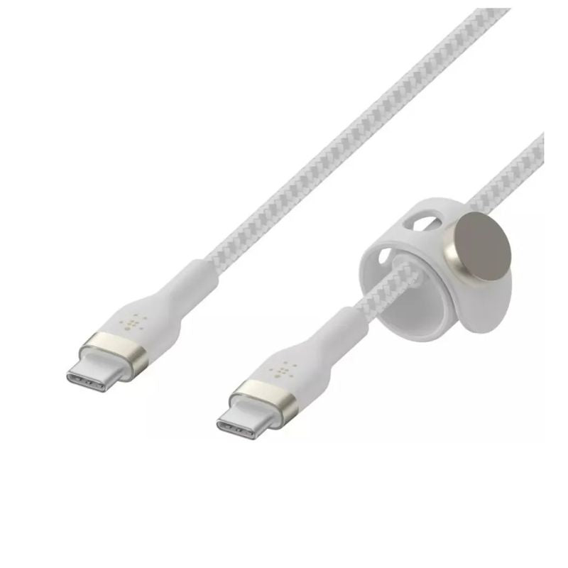 CABLE BELKIN USB-C A USB-C BOOSTCHARGE PRO FLEX 60W 1M WHITE