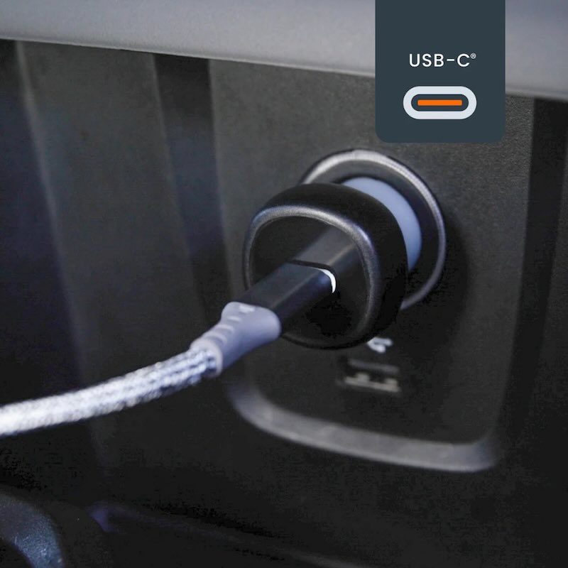 ADAPTADOR VENTEV PARA CARRO 30W USB-C GREY