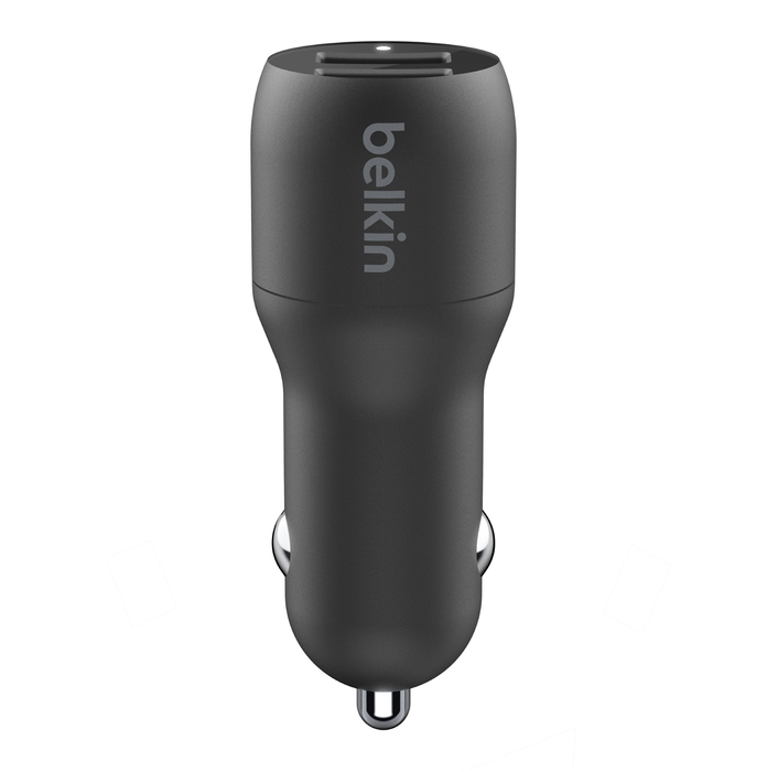 BELKIN CAR BOOST CHARGE DUAL 24W BLACK