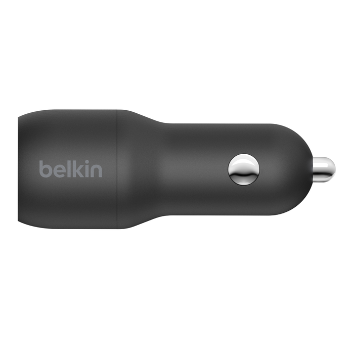 BELKIN CAR BOOST CHARGE DUAL 24W BLACK