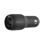 BELKIN CAR BOOST CHARGE DUAL 24W BLACK