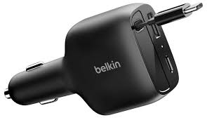 ADAPTADOR BELKIN PARA CARRO 75W 2 PUERTOS USB-A USB-C BLACK