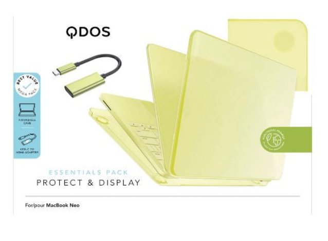 CARCASA QDOS PACK + ADAPTADOR USBC A HDMI PARA MACBOOKNEO CITRU