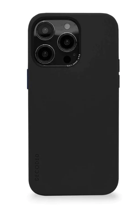 Case de Silicona DECODED BACK COVER Para iPhone 14 Pro Max  - Charcoal