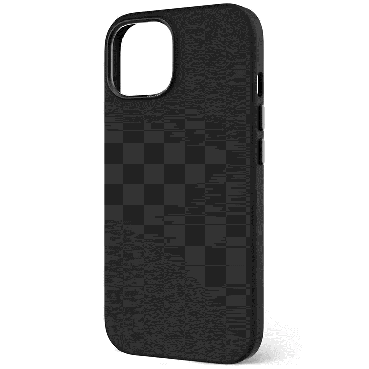 Case de silicona antimicrobiana DECODED para iPhone 15 -  Negro