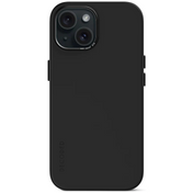 Case de silicona antimicrobiana DECODED para iPhone 15 -  Negro