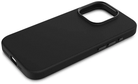 Case de silicona antimicrobiana DECODED para iPhone 15 Pro -  Negro