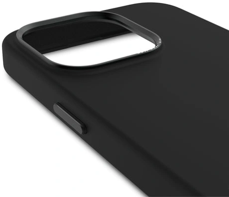 Case de silicona antimicrobiana DECODED para iPhone 15 Pro -  Negro