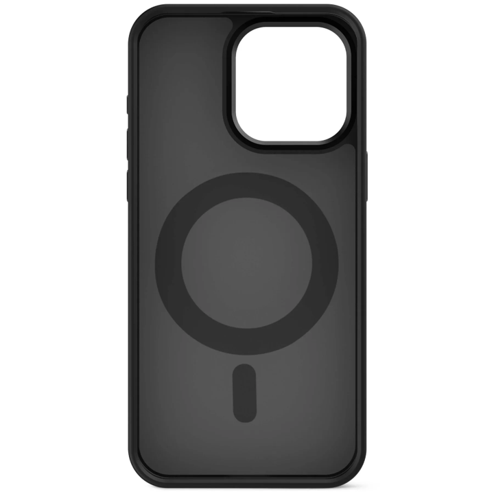 Case de soporte de lazo transparente de plastico reciclado para iPhone 15 Pro -  Negro Esmerilado