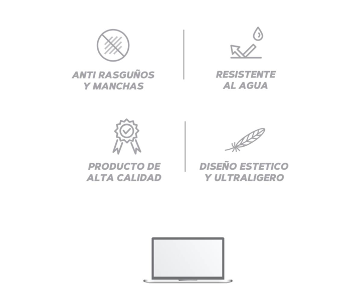 Carcasa Protectora E4U Para MacBook Air 13.3¨ - Transparente