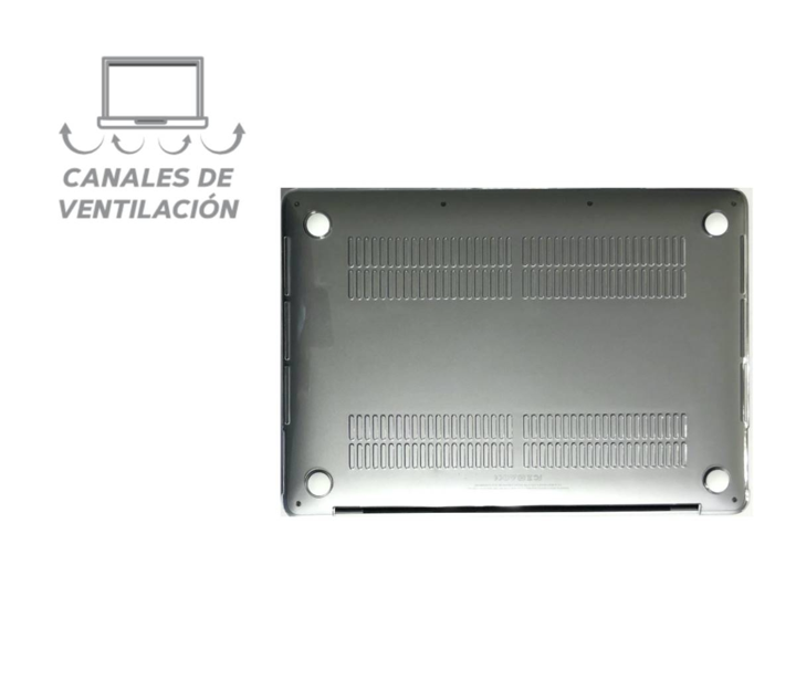 Carcasa Protectora E4U Para MacBook Air 13.3¨ - Transparente