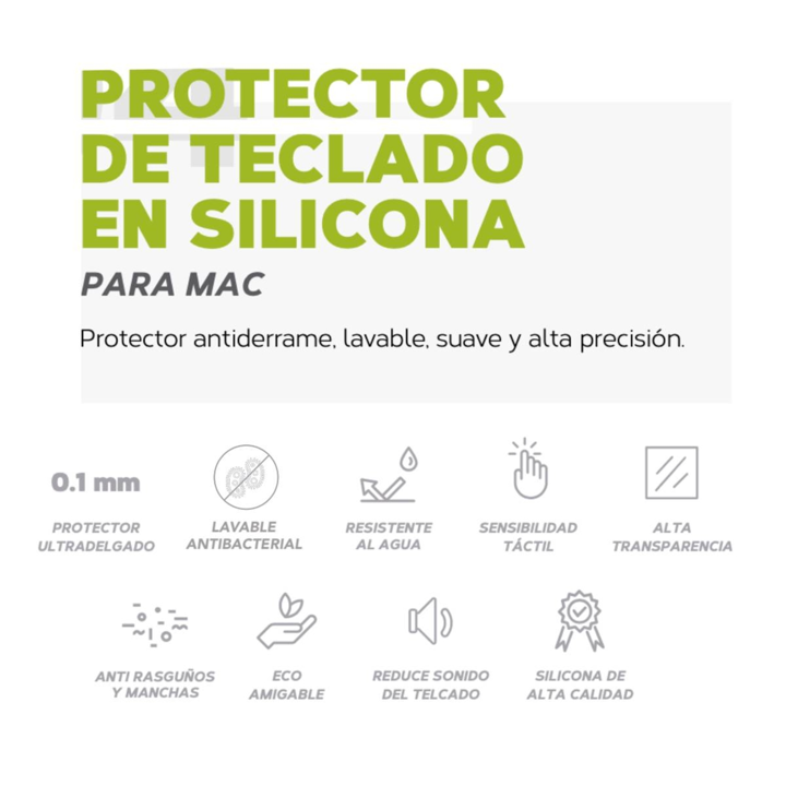 Teclado Protector con Barra Tactil Para MacBook Pro 13"/15"/16"