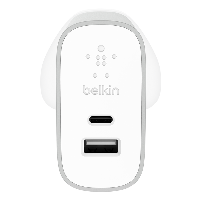 Cargador de pared BELKIN Puertos USB-C + USB-A - Blanco