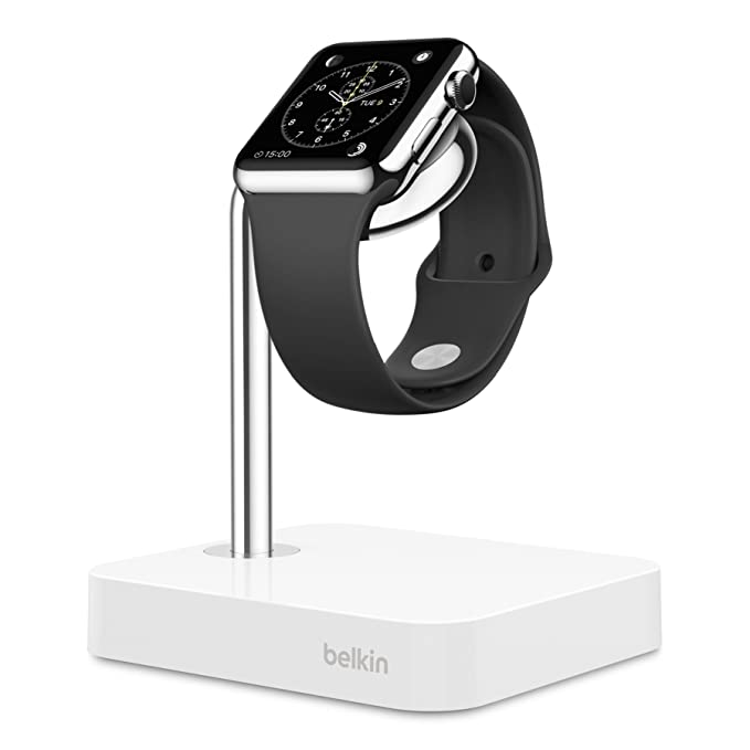 Base y Soporte de Carga Belkin con Cable de 4 Pies Para Apple Watch (Blanco) - Blanco