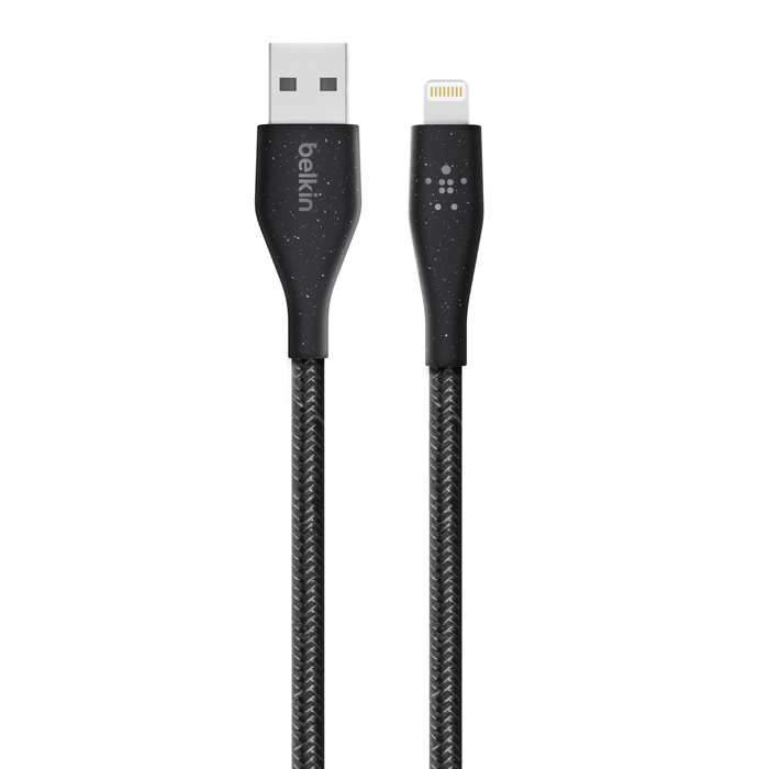 Cable Belkin USB-A a Lightning - 3M - Duratek Plus - Negro