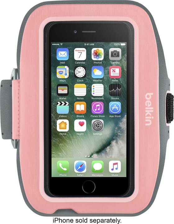 Brazalete BELKIN SPORT - FIT PLUS Para iPhone 7 - Rosa/Gris