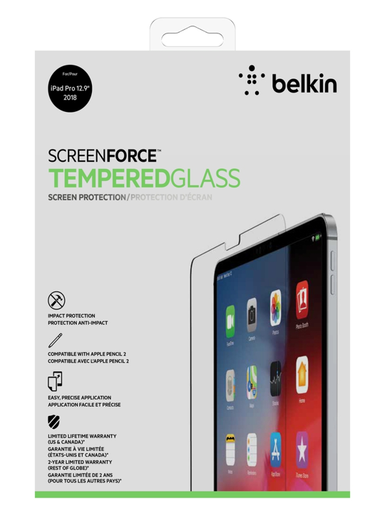 Protector de Pantalla BELKIN en Vidrio Templado Para iPad de 12.9"