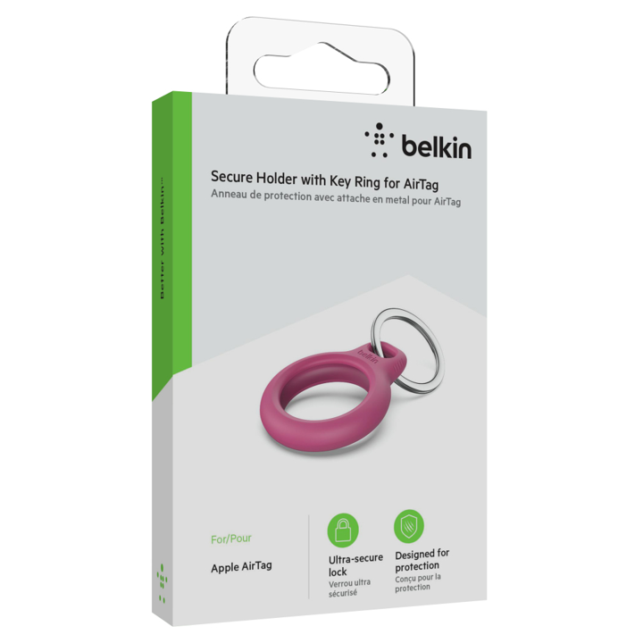 Llavero Belkin De Seguridad Para AirTag - Rosado