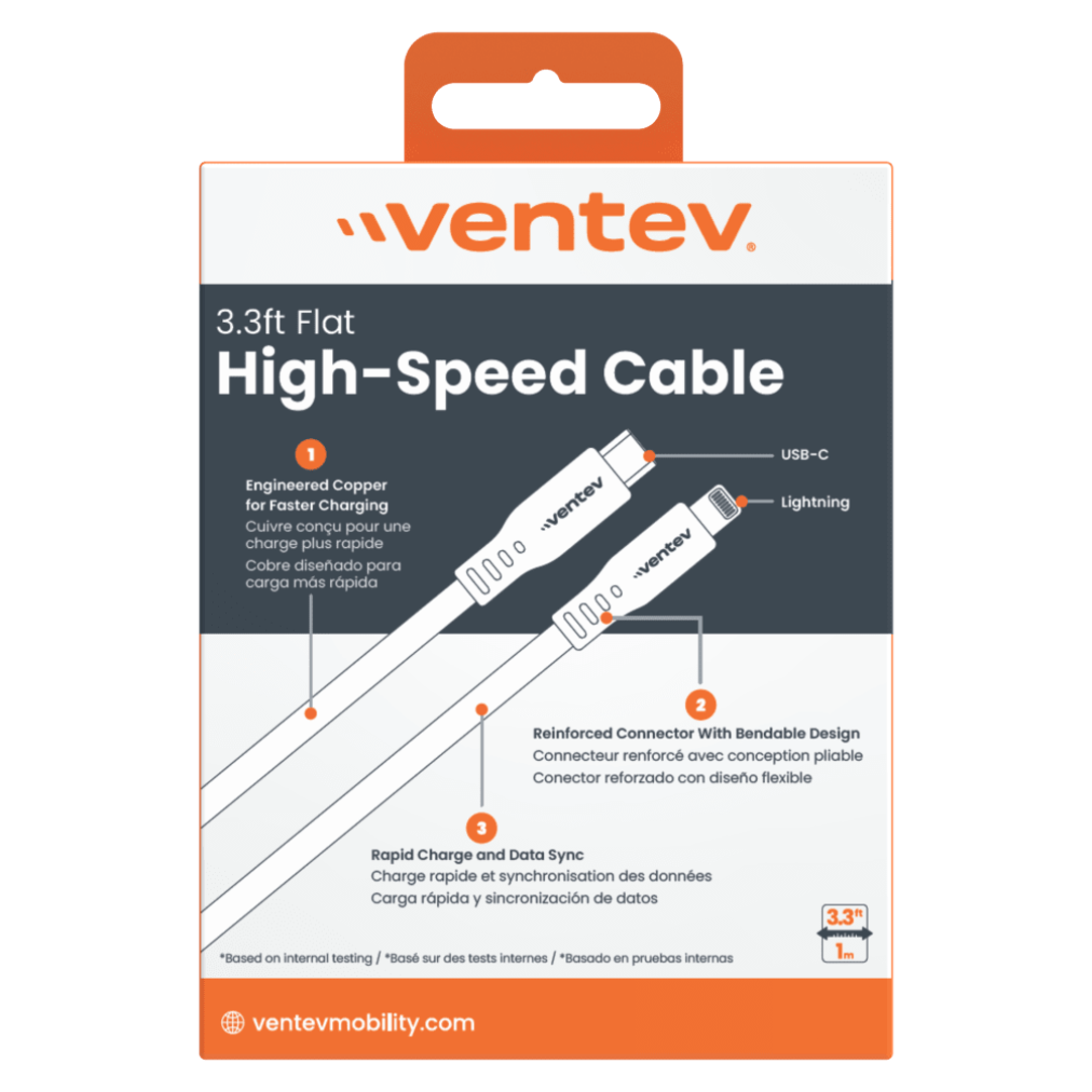CABLE VENTEV USB-A A LNG 1M WHT
