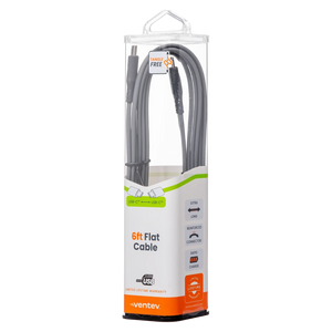 Cable plano VENTEV CHARGESYNC USB C a USB C 6FT