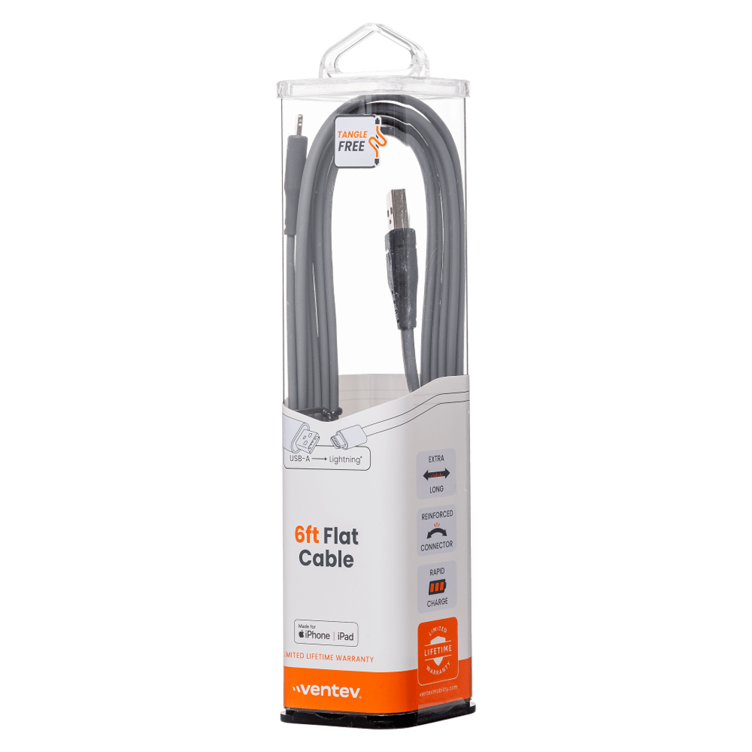 VENTEV FLAT USBC TO  LIGHTNING CABLE 6FT